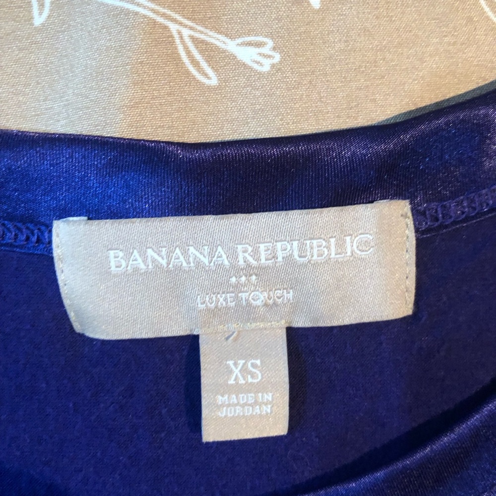 Banana Republic Luxe Touch Blouse in Deep Blue/purple